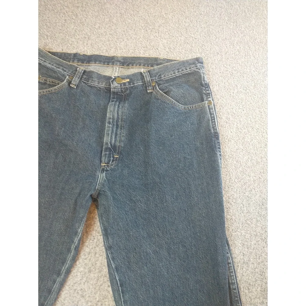 Wrangler 9651WQS Five Star Premium Denim Jean Mens 36x34 Medium Wash Regular Fit